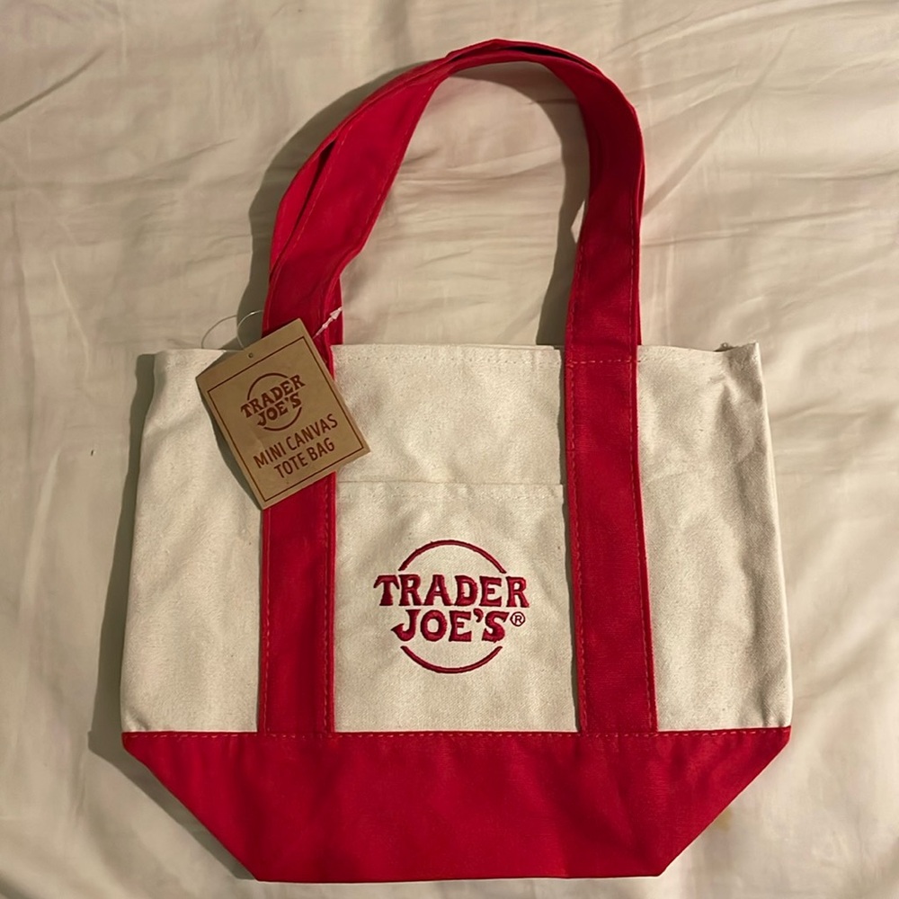 Red and White Garment Bag